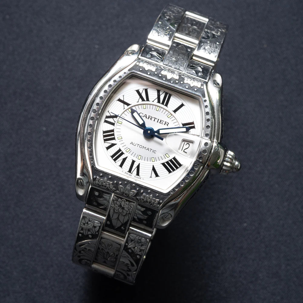 Cartier - Roadster Hand Engraved - W62000V3